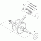 1000 Mud Pro Коленчатый вал и поршни