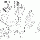Prowler XTZ Console and floor panel assembly