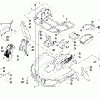 1000 Mud Pro Передний багажник крыло и фара