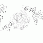 550 LTD Корпус и патрубки охлаждения