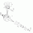 350 CR Коленчатый вал и поршни