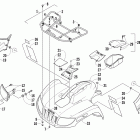 TRV 700 H1 EFI GT Передний багажник крыло и фара