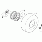 300 DVX Rear wheel assembly