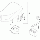 300 2X4  Utility Seat, battery, and tool kit assemblies