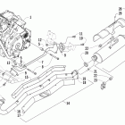 TRV 450 Двигатель и глушитель