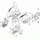 450 XC Rear body and taillight assembly