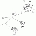 Outlander Max 400 EFI 10- electrical harness, front section added europe