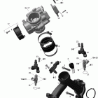 Outlander Max 650 EFI Коллектор воздухозаборника и корпус дросселя