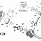 Outlander 800R EFI 01- crankshaft, piston and cylinder outlander