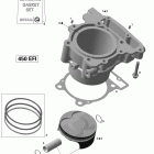 DS 450 EFI 01- cylinder and piston