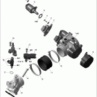 Outlander Max 400 EFI Коллектор воздухозаборника и корпус дросселя