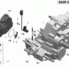 Outlander 800R EFI, XMR Коробка передач в сборе и 4x4 actuator