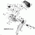 Outlander 800R EFI, XMR Головка цилиндров задняя часть