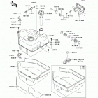 Brute Force 750 4x4i (KVF750-FBF) Топливный бак