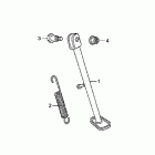 CRF50F Подножка