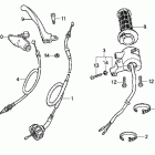 CRF50F Рычаги ,переключатели ,троса