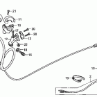 CRF70F Рычаги ,переключатели ,троса