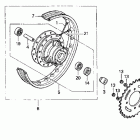 CRF70F Заднее колесо