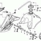 CRF70F Топливный бак