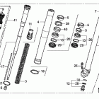 CRF450R Передняя вилка