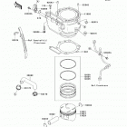 KLR650 (KL650-EBF) Цилиндр и поршни