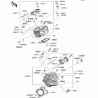Ninja 250R (EX250-JBFA) Головка цилиндра