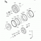 Ninja 250R (EX250-JBFA) Сцепление