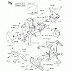 Ninja 250R (EX250-JBFA) Боковые обтекатели