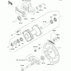 KX85 (KX85-ABF) Задняя ступица колеса
