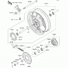 Versys (KLE650-CBF) Задняя ступица колеса