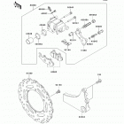 KLR650 (KL650-EBF) Задний тормоз