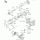 Z1000 (ZR1000-DBF) Масляный и водяной насос. фильтр масленый