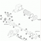 250 XCF-W SD ENGINE Масляная система