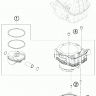 450 EXC ENGINE Цилиндр