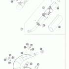 250 XC-W CHASSIS Глушитель