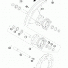 85 SX CHASSIS Переднее колесо