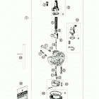 50 SX MINI ENGINE Карбюратор