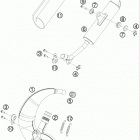 50 SX CHASSIS Глушитель
