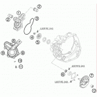 450 SX-F ENGINE Водяной насос