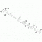 85 SX ENGINE Трансмиссия-ведомый вал