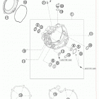 450 SX-F ENGINE Кожух сцепления