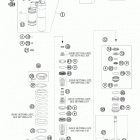250 XCF-W SD CHASSIS Амортизатор в разборе