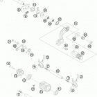 250 SX-F ENGINE Механизм переключения