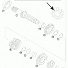 150 SX ENGINE Трансмиссия-ведомый вал
