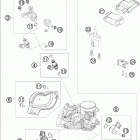 250 SX-F ENGINE Корпус Дросселя