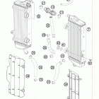 250 SX-F ENGINE Система охлаждения