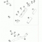 450 EXC CHASSIS Глушитель