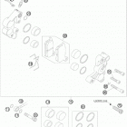 85 SX CHASSIS Передний тормозной суппорт