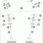 250 XCF-W SD ENGINE Клапана