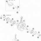 250 XCF-W SD ENGINE Коленвал и поршень